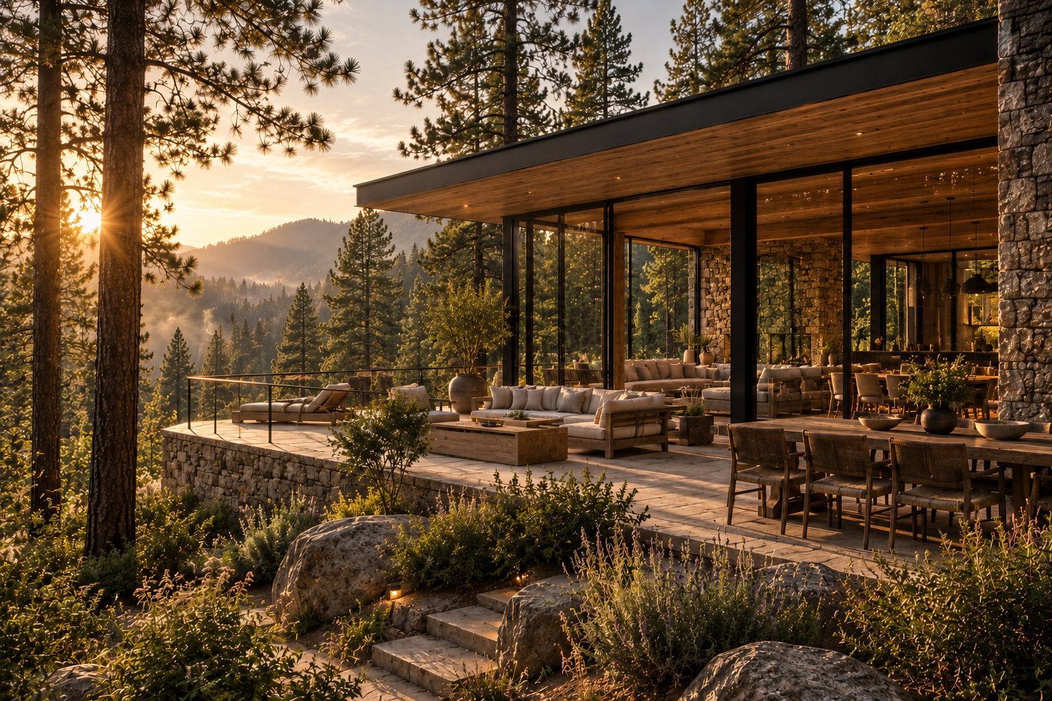 La arquitectura acompaña al paisaje